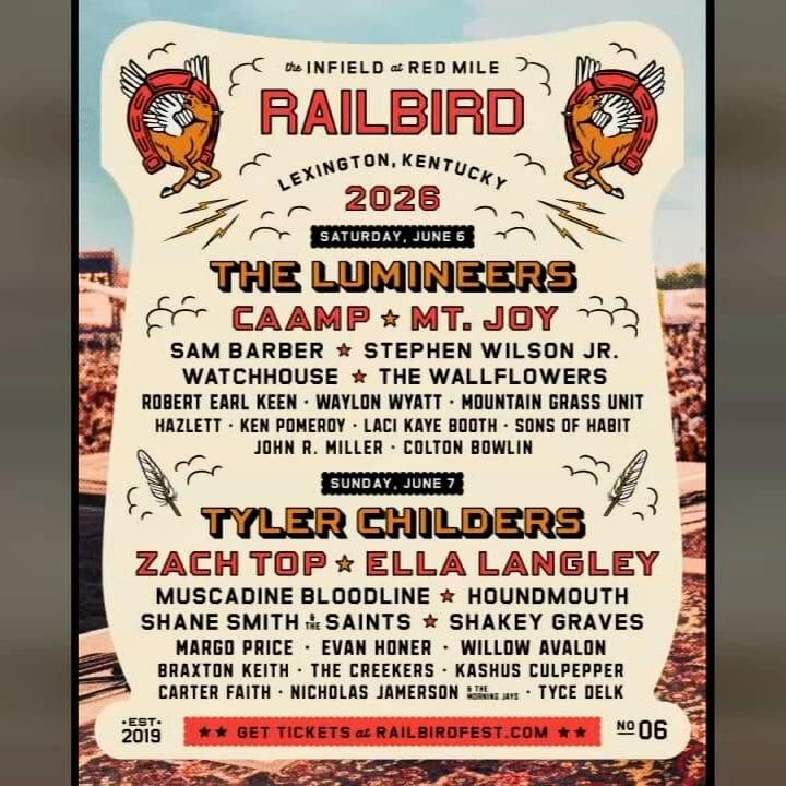 Lineup released for 2026 edition of Railbird music festival in Lexington